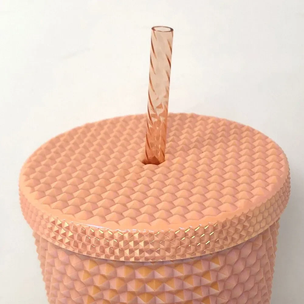Starbucks Pink Pearl Bling Studded Venti Tumbler Collectible Gift 24oz NWOT